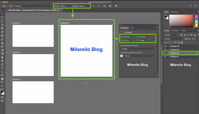 Cara menambah artboard di photoshop, menambahkan artboard, memindahkan artboard, menggabungkan artboard, save banyak artboard