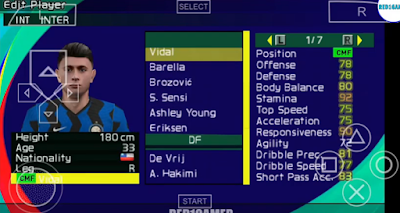 Texture PES 21 English Version PPSSPP Update