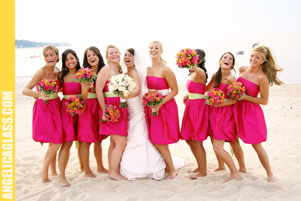  pink  beach  wedding  bridesmaid  dresses  New Wedding  Dress  