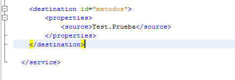 Nodos destination