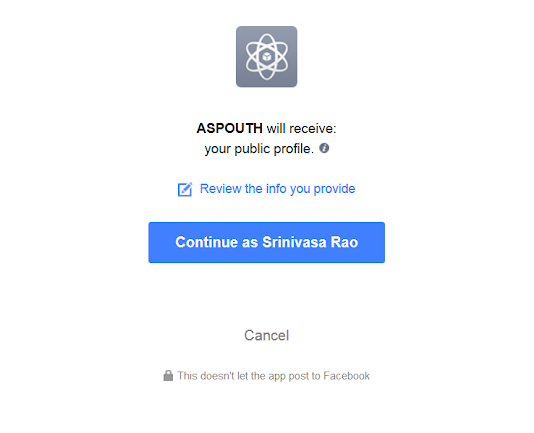 Facebook OAUTH Login