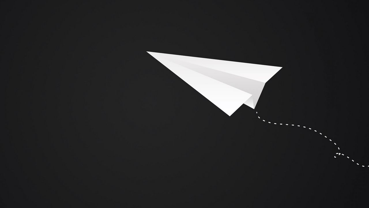 Wallpaper Origami Plane Art