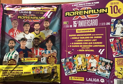 50 Sobres ADRENALYN XL Liga 23-24, 1 Caja, de Futbol, 6 Cartas por sobre :  : Juguetes y juegos