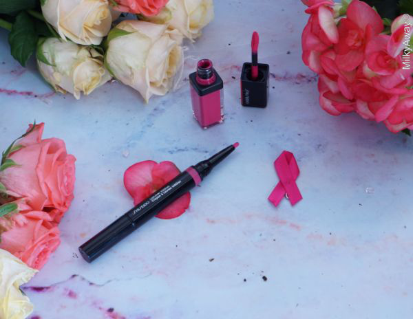 Maquillage lèvres de Shiseido pour #octobrerose