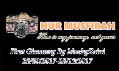  "First Giveaway by Mushyzaini"