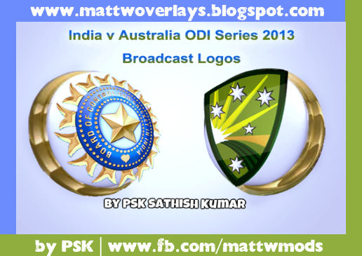 India vs Aus ODI Series broadcast logos for EA Cricket 07(by PSK)