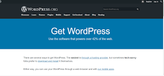 WordPress home page