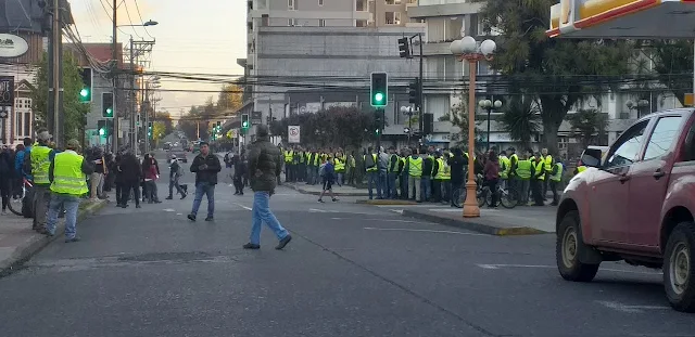 Chalecos amarillos en Osorno