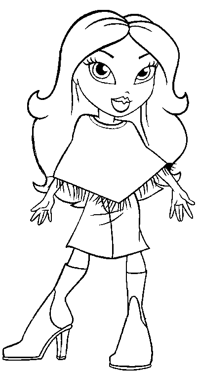 Bratz Coloring Pages  Minister Coloring