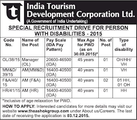 ITDC Manager Jobs Apply Before 2022