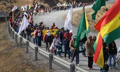 Marcha del Tipnis planea quedarse hasta que la Ley 222 sea anulada