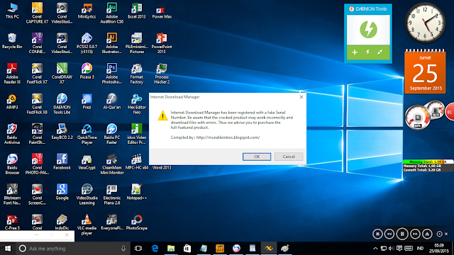 Cara Mengatasi IDM Fake Serial Number 2016 100% Work
