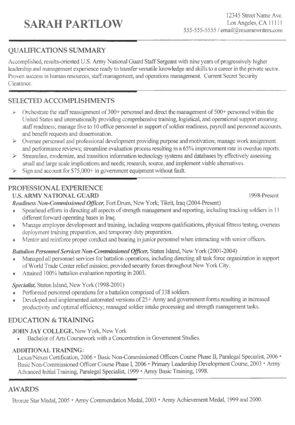 Good Summary For A Resume Good Summary For A Resume