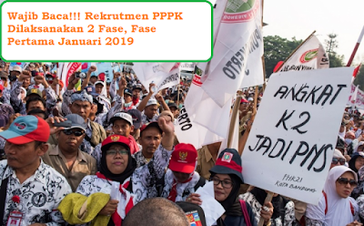 Wajib Baca! Rekrutmen PPPK Dilaksanakan 2 Fase, Fase Pertama Dimulai Januari 2019