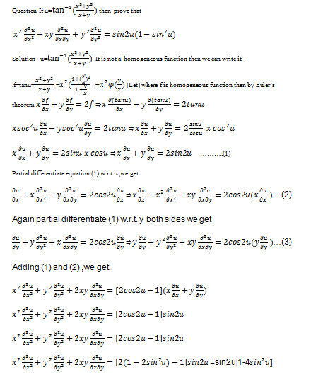 Homogeneous function question with solution