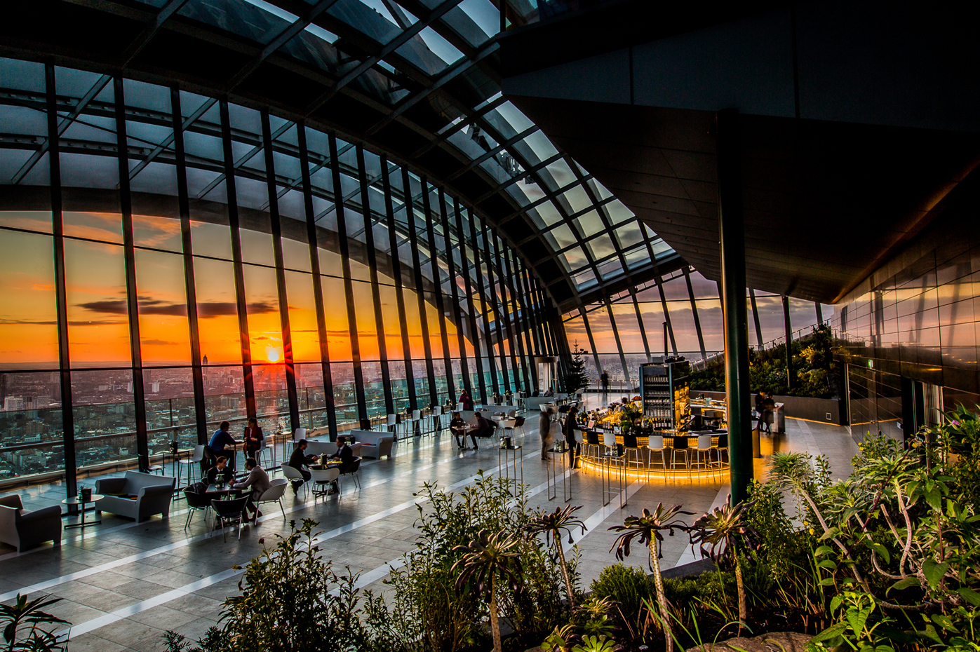 Sky Garden London | 20 Fenchurch Street | Restaurant Design | Sky Pod Bar