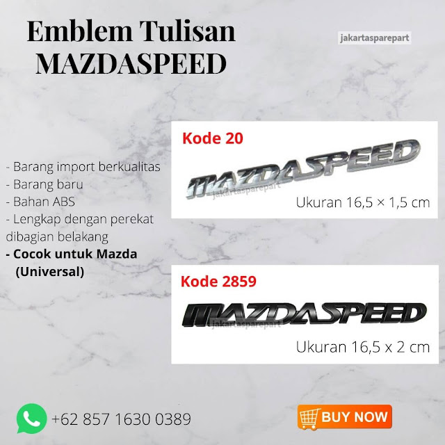 Emblem Tulisan MADZASPEED