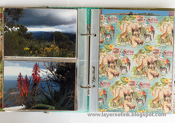 Layers of ink - Safari Travel Album by Anna-Karin with Graphic 45 Safari Adventures.