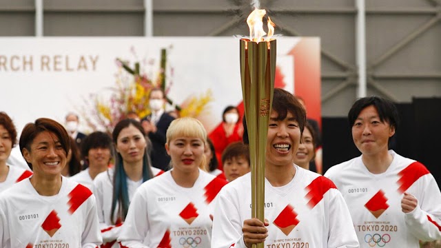 Comenzó el recorrido de la llama olímpica de Tokio 2020