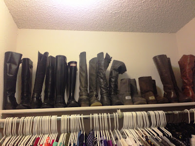 You Can See That All Of My Boots Are Standing Up Straight That S