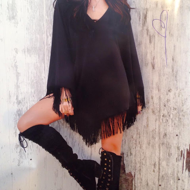 Show Me Your Mumu Rodeo Dress in Black Fringe at Fitzroy Boutique