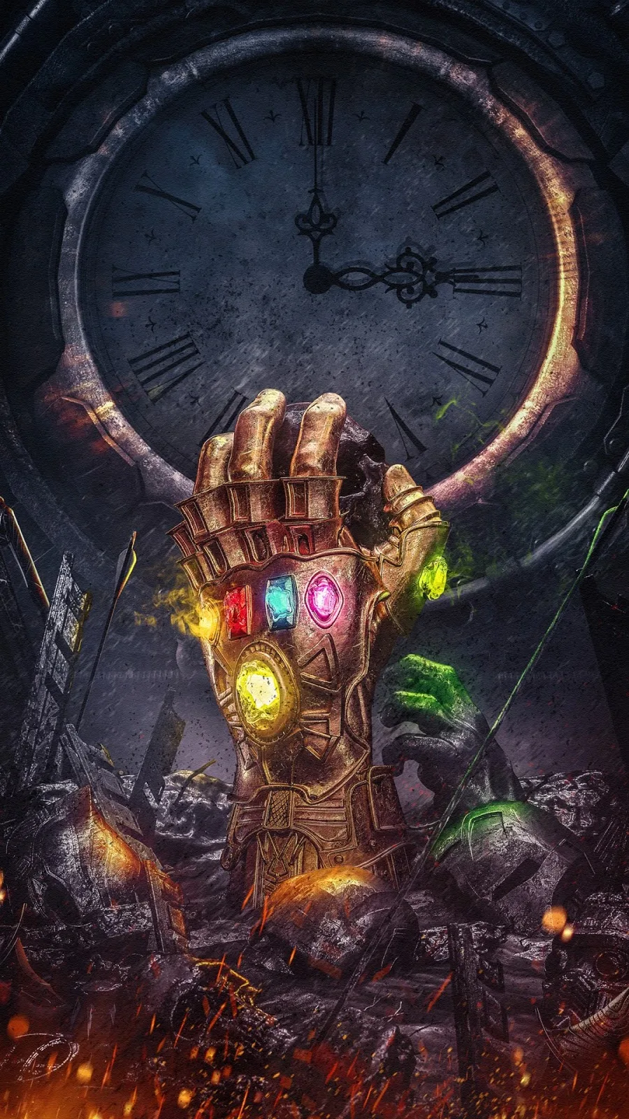 Papel de parede grátis Luva de Thanos As Joias do Infinito para PC, Notebook, iPhone, Android e Tablet.