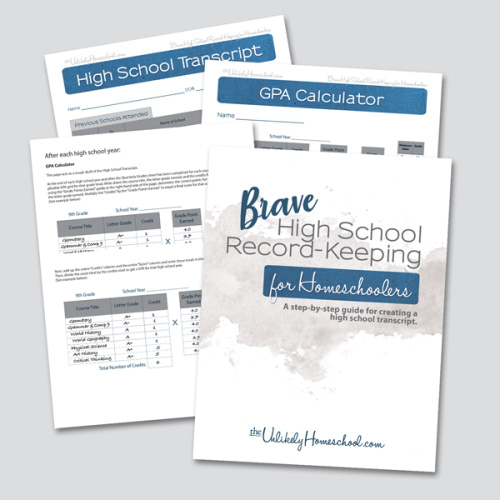 Brave High School Record-Keeping for Homeschoolers #homeschool #highschool #homeschoolmom