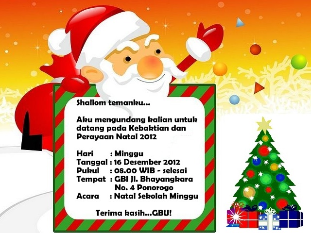 Gereja Bethel Indonesia Ponorogo: Natal Sekolah Minggu 2012