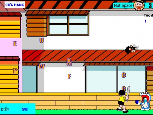 chơi Game Nobita đánh bóng chày