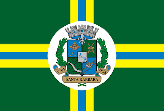 Bandeira de Santa Bárbara MG