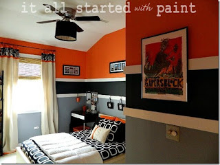 Teen Boys Room Makeover by IT ALL STARTED WITH PAINT found here