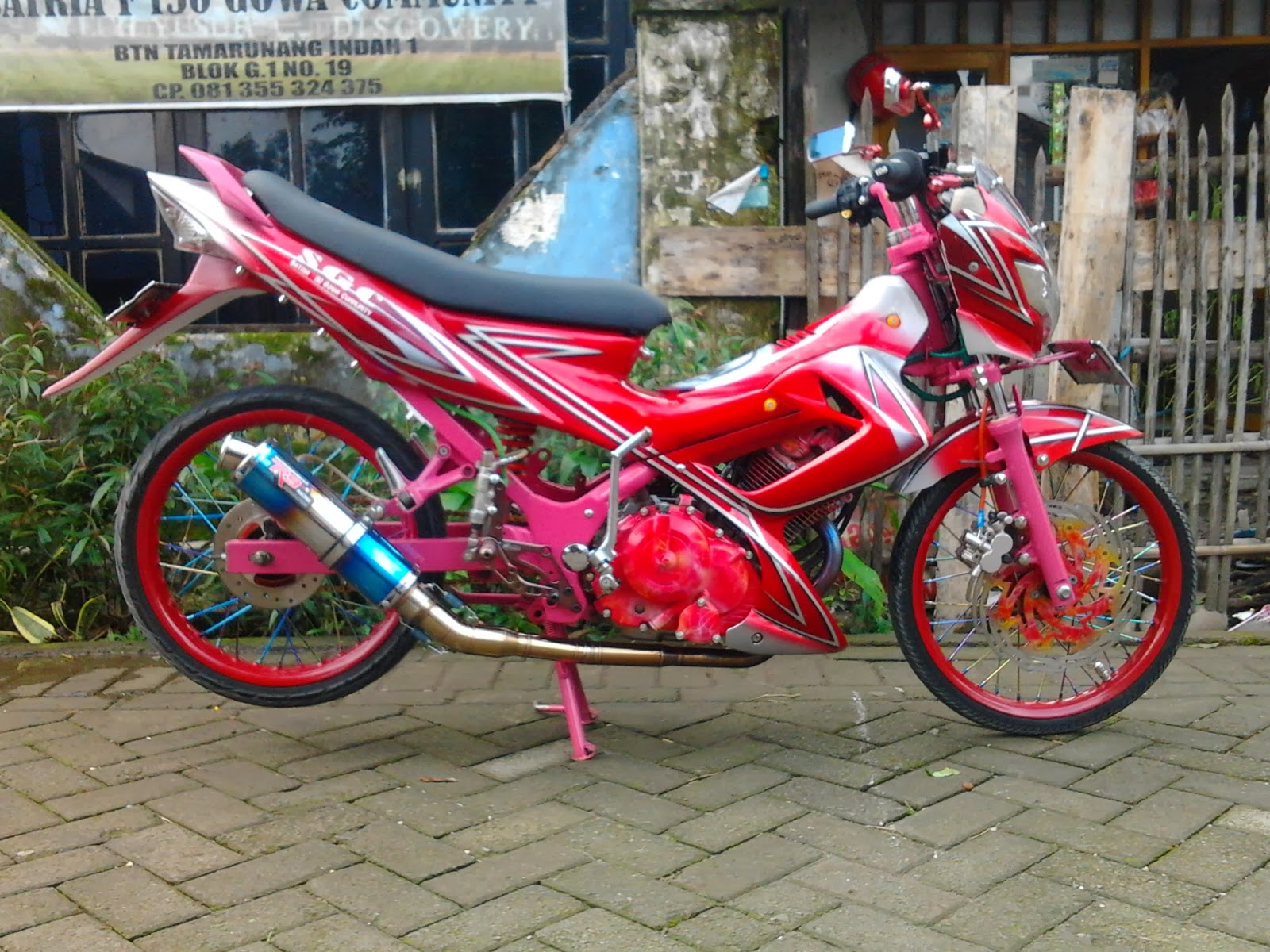 Satria Fu 150 Modifikasi Gambar Motor Anggota SGC Gowa