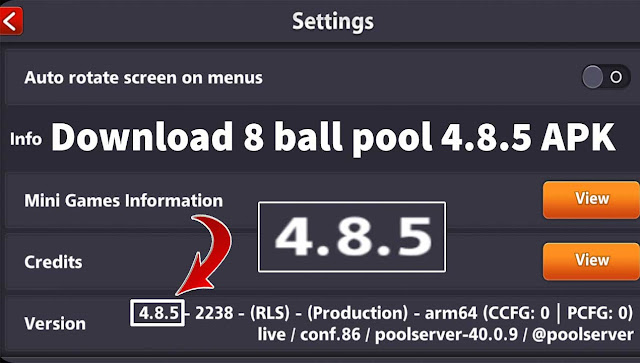 Download 8 ball pool 4.8.5 APK