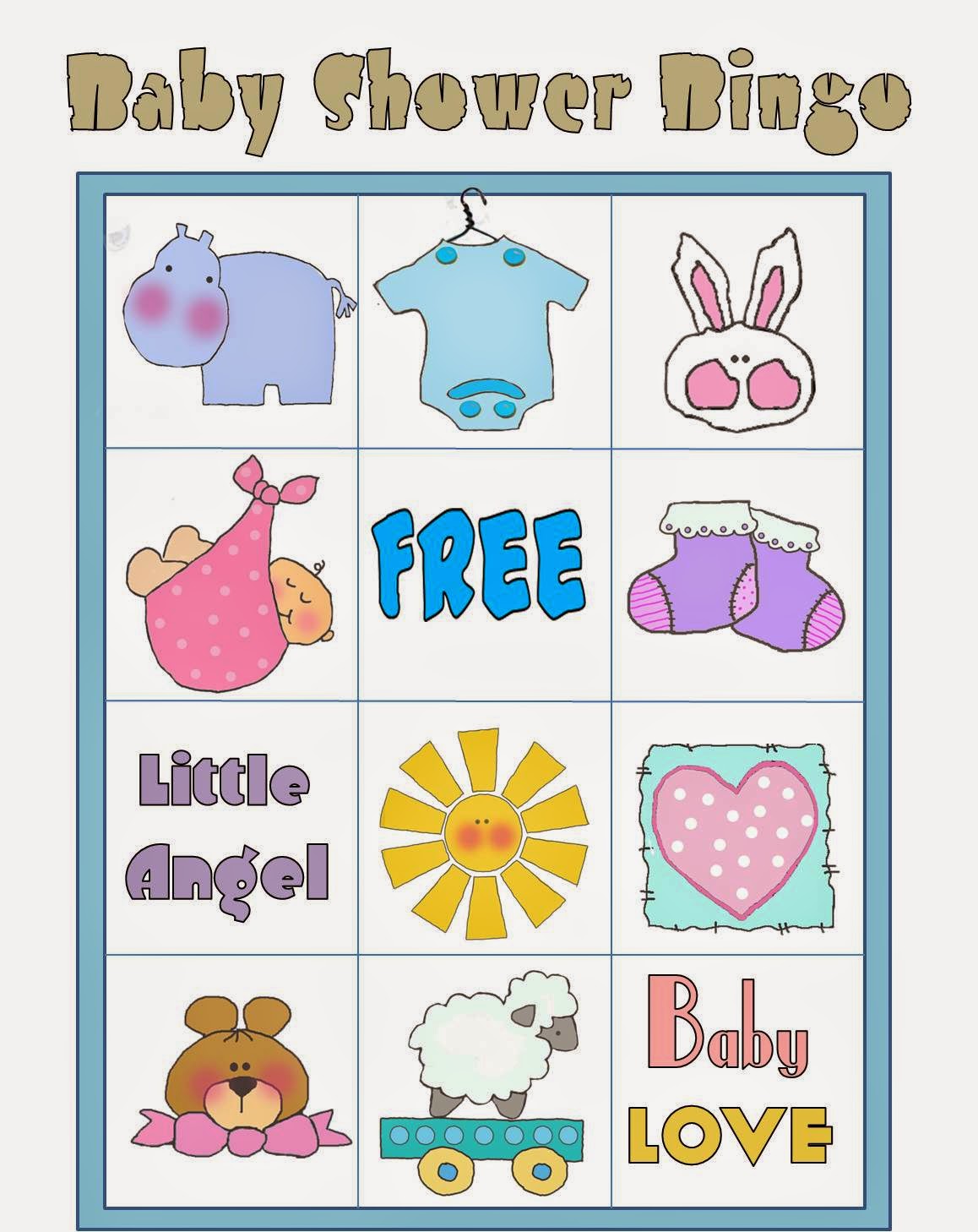 baby shower bingo para imprimir gratis 015