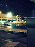 This is as we drive away from Dubai airport. The black and white brick . (dubaiairport )