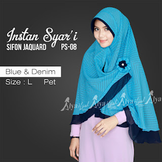  Instan Syar'i Sifon Jacquard - Alya Hijab | Jual Hijab Online Terpercaya | Jual Hijab Instan Syar'i