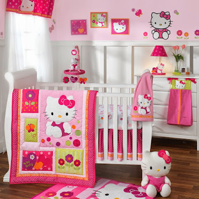 desain kamar tidur hello kitty terbaru