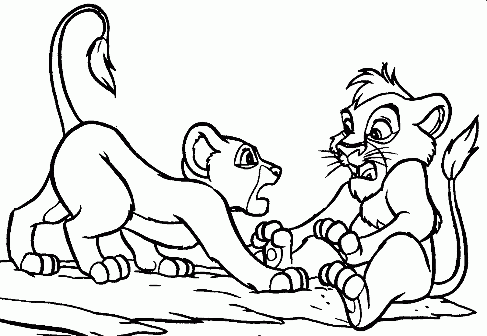 Download Give Simba's Pride more attention: Lion King Coloring