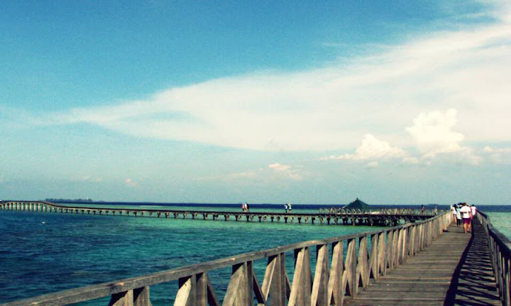 wisata pulau tidung, explore jembatan cinta