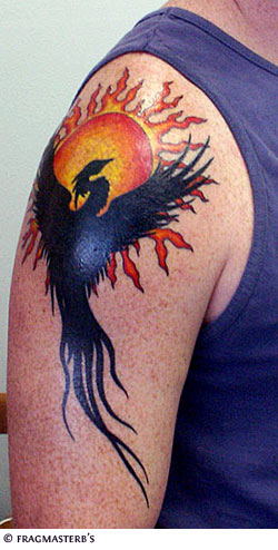 bird tattoos on shoulder