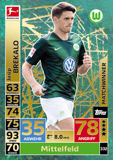 Match Attax Bundesliga 2018-2019 VfL Wolfsburg