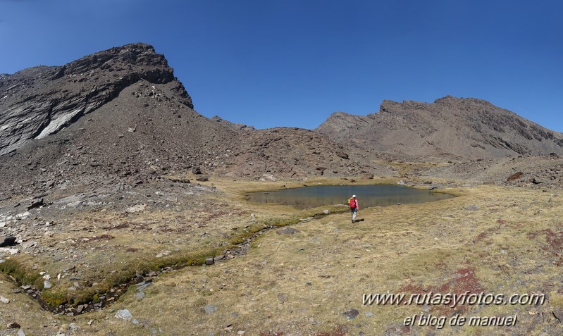 Puntal de Siete Lagunas desde Trevélez (Sierra Nevada)