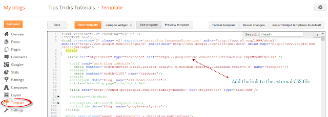 Cara Host Blogger CSS dan File JavaScript di Google Drive 6