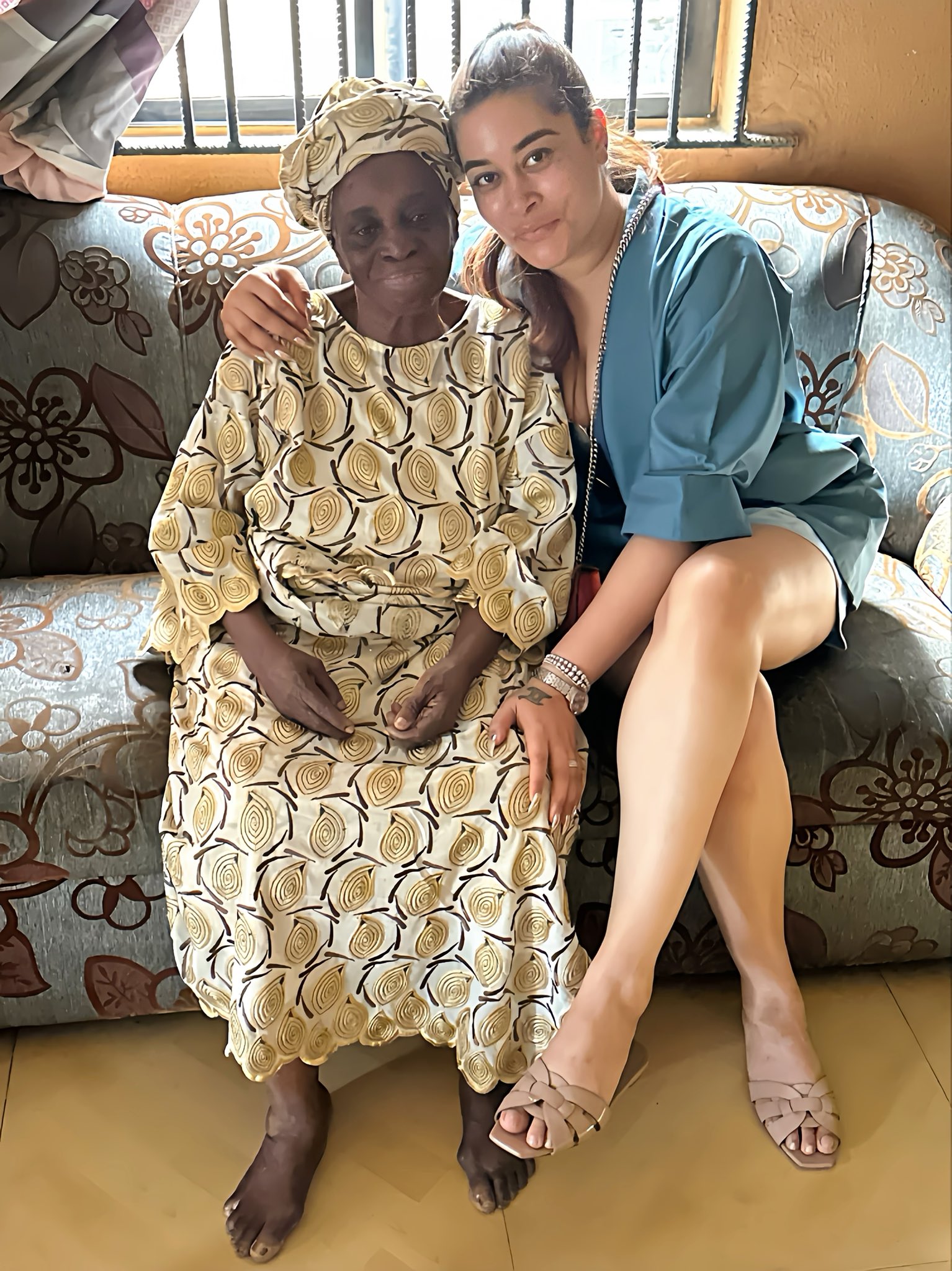 Nigerian actress and film maker, Adunni Ade, and her "paternal grandmother" Alhaji Adunni Ade