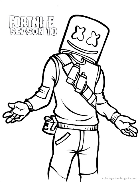 Fortnite Coloring Pages, Season 10, Ruby, Mecha, Ultima Knight, Fortnite, Coloring, Free, Printable