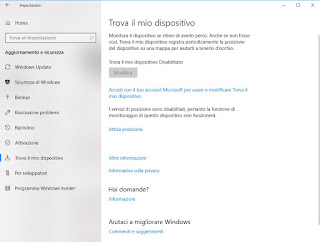 Windows 10 localizzazione