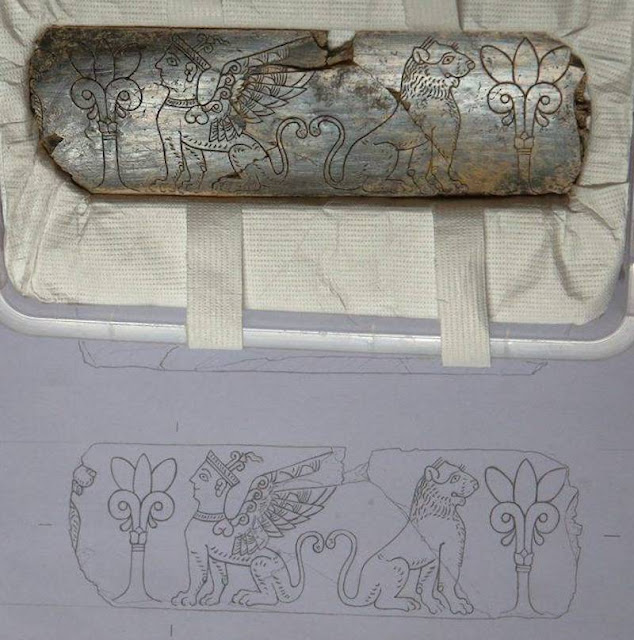Χατούσα: Βρέθηκε αντικείμενο από ελεφαντόδοντο που απεικονίζει την Σφίγγα και το Δέντρο της Ζωής