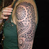 Henna inspired half-sleeve front view