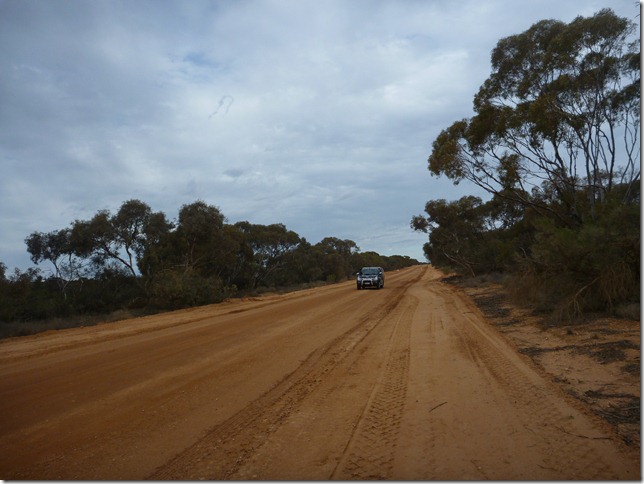 driving in to Mungo Nat Park