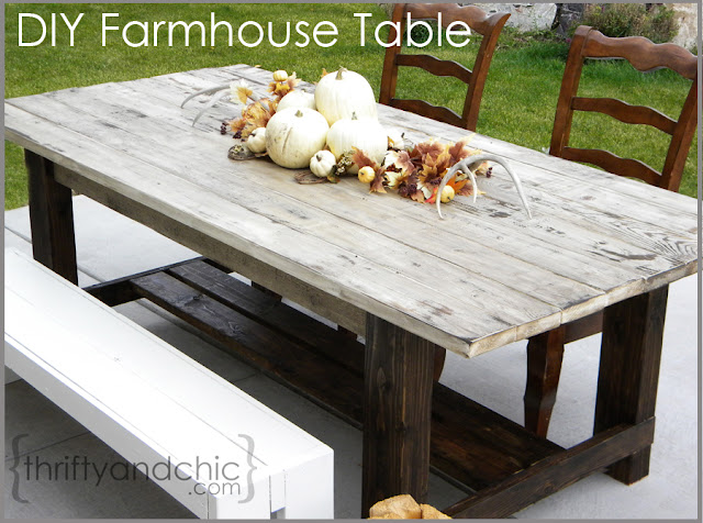 outdoor wood table plans